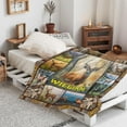 thumbnail image 5 of Custom Deer Blankets Gifts for Birthday Son Daughter Brother Friends On Bed Sofa,Personalized Premium Flannel Blankets for Christmas Thanksgiving, All Season Use 60''''x 80'''' -L, 5 of 6