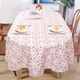 thumbnail image 2 of Modern Pink Oval for Oval Table Waterproof Table Cloths for Dining Room Indoor Outdoor Home Decorative Table Cloth-60x84in, 2 of 5