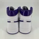 thumbnail image 3 of N I-K-E A i r-Jor-dan A i r-Jor-dan Women s A i r-Jor-dan 1 High OG Court Purple Sneakers, 3 of 6