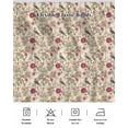 thumbnail image 5 of Vintage Pink Botanical Wrap Around Bed Skirts for California King Bed 18" Drop,Bed Skirt with Adjustable Elastic Belt Dust Ruffle Bed Valance for Bedroom Spring Floral Summer Birds Bed Frame Cover, 5 of 7