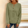 thumbnail image 4 of Women's Casual Long Sleeve Pullover Top Loose Fit Solid Color Tunic Shirt, 4 of 9