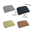 thumbnail image 2 of sweethay Almohadilla de microfibra para reposabrazos de coche, Color sólido, Universal, transpirable, relajante, 4 estaciones, alfombrilla de Automoción decorativa y accesorios Beige, 2 of 6