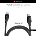 thumbnail image 2 of Cable USB-C a Lightning Trenzado 120cm, Negro, 2 of 5