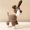 Beige, variant on LYMAYTER Squeaky Toy Built-in Sound Bite Resistant Donkey Shape -Cleaning Interactive Dog Toy Pet Supplies
