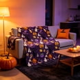 thumbnail image 4 of Halloween Blanket Soft Throw Blanket,Thick Soft Plush Cute Spooky Holiday Plush Blankets for Halloween Home Bed Sofa Couch Chair, 4 of 6