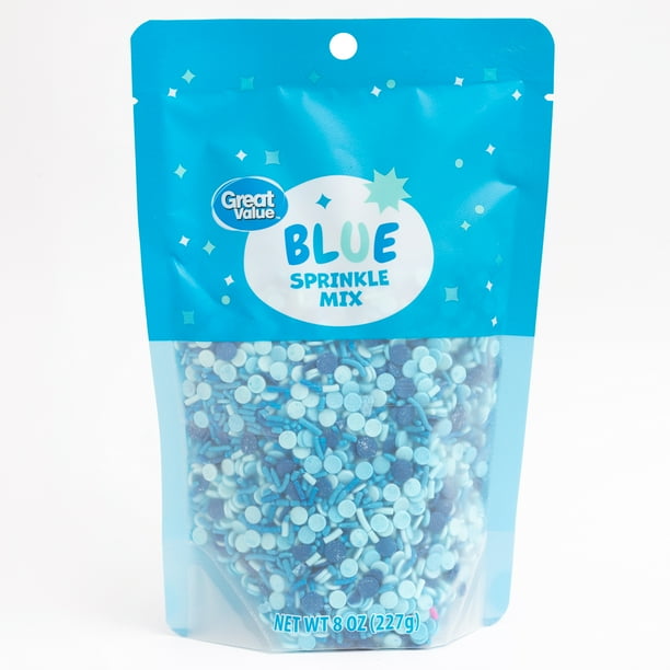 Great Value Blue Sprinkle Mix, 8oz 1 Each