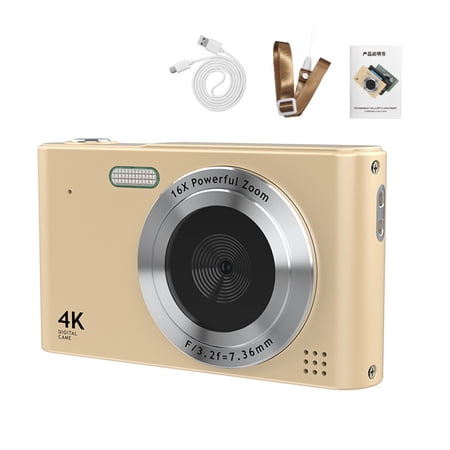 Camcorder, Built-in Battery 4k Camera 48mp Video Camera -shake Beauty Screen 16x -shake Beauty Built-in Inch Screen 16x Camera 48mp Video 2.4 Inch Screen Buzhi