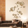 thumbnail image 2 of 3D Resina Pescado / Hoja Adorno De Pared Decoración Colgante Para Oficina en hogar Fondo De Pared Decoración De Bricolaje, Regalos únicos Hoja dorado M Colco Decoración de pared 3D, 2 of 7