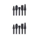 thumbnail image 4 of Kenally 5 uds., limas rotativas para manualidades, vástago de 1/4 de alta calidad, escofina rotativa, brocas de madera, herramienta manual para pulir negro 53-61 mm 2piezas Kenally CBP061468, 4 of 6