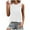 White, variant on Titcea Tank Top for Women Solid Color Crew Neck Sleeveless Summer Tops Hawaiian Beach Vacation Casual Tank Tops(S-2XL)