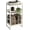 White, variant on Record Player Stand,3-Tier Record Player Table with U-Shaped Vinyl Storage Up to 120 Albums,28" H End Table Turntable Stand with Storage,Record Table Vinyl for Living Room Bedroom