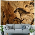 thumbnail image 4 of Orinice Cave Painting Horse Man Tapestry Wall Hanging Unique Style Graphic Tapestries Home Wall Decor Art for Living Room Bedroom Apartment Farmhouse Dorm 40x60inch, 4 of 6
