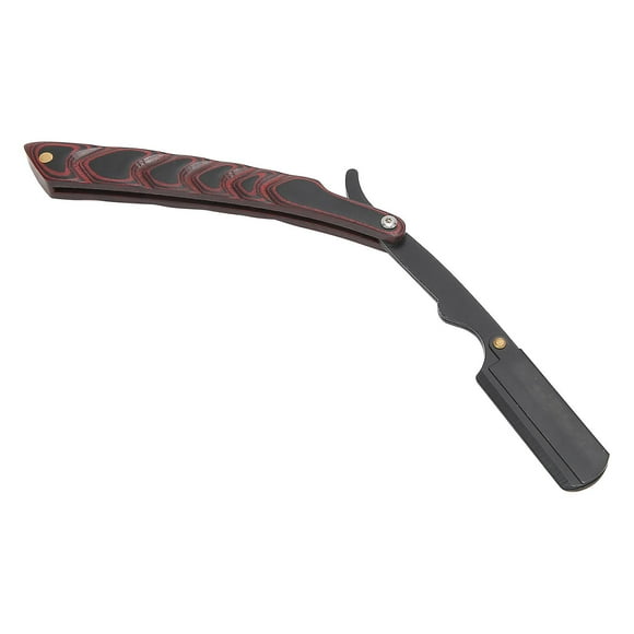 2024 Straight Edge Razor Stainless Steel Retro Folding Shaving Razor for Men Without Blade