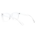 thumbnail image 3 of Blue Light Filtering Lens Glasses XL Oversized Square Frame Unisex Clear, 3 of 4
