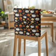 thumbnail image 3 of Xoenoiee Pumpkin Maple Leaf Print Dining Chair Covers Chair Back Covers Soft Chairs Protector Slipcovers Washable Dining Room Seat Cover for Home Hotel Kitchen Thanksgiving Decor, 1 Pack, 3 of 7
