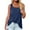Navy, variant on JINMGG Woman Blouses Solid Square Neck V-Neck Summer Sleeveless Tank Tops for Women Green L