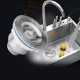 thumbnail image 3 of Stainless Steel Long Service Life Anti-Rust Double Rubber Mat Sink Drain, Sink Drain Plug, For Kitchen Sink Drainer, 3 of 8