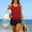 Red#19, variant on Women's Tankini Swimsuits Set Summer Wire Free Padded Tank Top and Shorts Bathing Suits Two Piece Set Women's Casual Printed Plus Size Loose Vacation Beach Tankini Separate Swimsuit Set