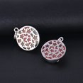 thumbnail image 3 of Pendentif Chat pour Collier Pierre Naturelle Perles Rondes Plates Pendentif Cœur d'Amour Femmes, 3 of 6