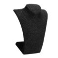 thumbnail image 4 of Simple Pendentif Collier Présentoir Buste Mannequin Support Rack, Lin, Stable, 3 Tailles/6 Couleurs Noir S, 4 of 8