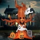thumbnail image 1 of Joiedomi Árbol inflable de Halloween de 8 pies con fantasma, calabaza y lápida, inflables con LED incorporados para fiesta de Halloween en interiores, exteriores, patio, jardín, decoraciones de césped, 1 of 5