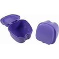 thumbnail image 4 of Dent Art Denture Boxes, Retainer Box Orthodontic Mouth Guard Dental Storage Container/Teeth Storage Box in Violet Color (2), 4 of 6