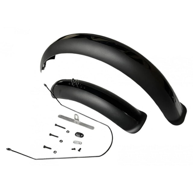 Guardabarros de bicicleta de cubierta completa, juego de guardabarros delantero y trasero de repuesto, accesorios anchos, guardabarros para bicicleta
