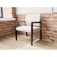 thumbnail image 3 of Pemberly Row Waiting Reception Wide Guest Chair Wood Frame in Beige, 3 of 4