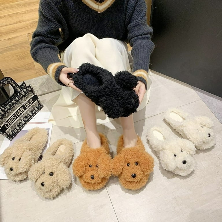 Fluffy hotsell indoor shoes