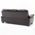 thumbnail image 4 of Modern Simple Leather 35H X 78W X 33D Sofa with Pocket Coil Spring, 4 of 5