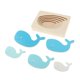 thumbnail image 4 of Rompecabezas De Animales Con Tarjetas, De Combinación De Formas, Rompecabezas DIY, Para De 2-3 , 15x11x2.3cm, 4 Para Elegir Pescado Salvador Rompecabezas de madera para educación temprana, 4 of 10