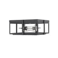 thumbnail image 3 of Z-Lite 724F13-MB+CH Halycon 2 Light 14" Wide Flush Mount Square Ceiling Fixture - Black, 3 of 7