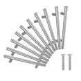 thumbnail image 6 of Cabinet Pulls Polished Chrome Kitchen Cabinet Handles, Round Tube T Bar Drawer Pulls Stainless Steel Cabinet Hardware, 6 of 6