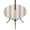 Beige White Cream2, variant on Round Outdoor Tablecloth with Umbrella Hole and Zipper, Beige Striped Tablecloth with Elastic Waterproof, Modern Thin Line Vertical Stripes Patio Table Covers for 31" - 35" Picnic Pool Tables
