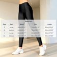 thumbnail image 4 of WLOMHUW Glossy Legging for Women Stretch Slimming Leg Athletic Leggings Lightweight Pants for Dance Black L, 4 of 7