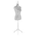 thumbnail image 1 of Maniquí con Tripie Ajustable Onof MTFAT Torso para Modistas Afelpado Gris, 1 of 8