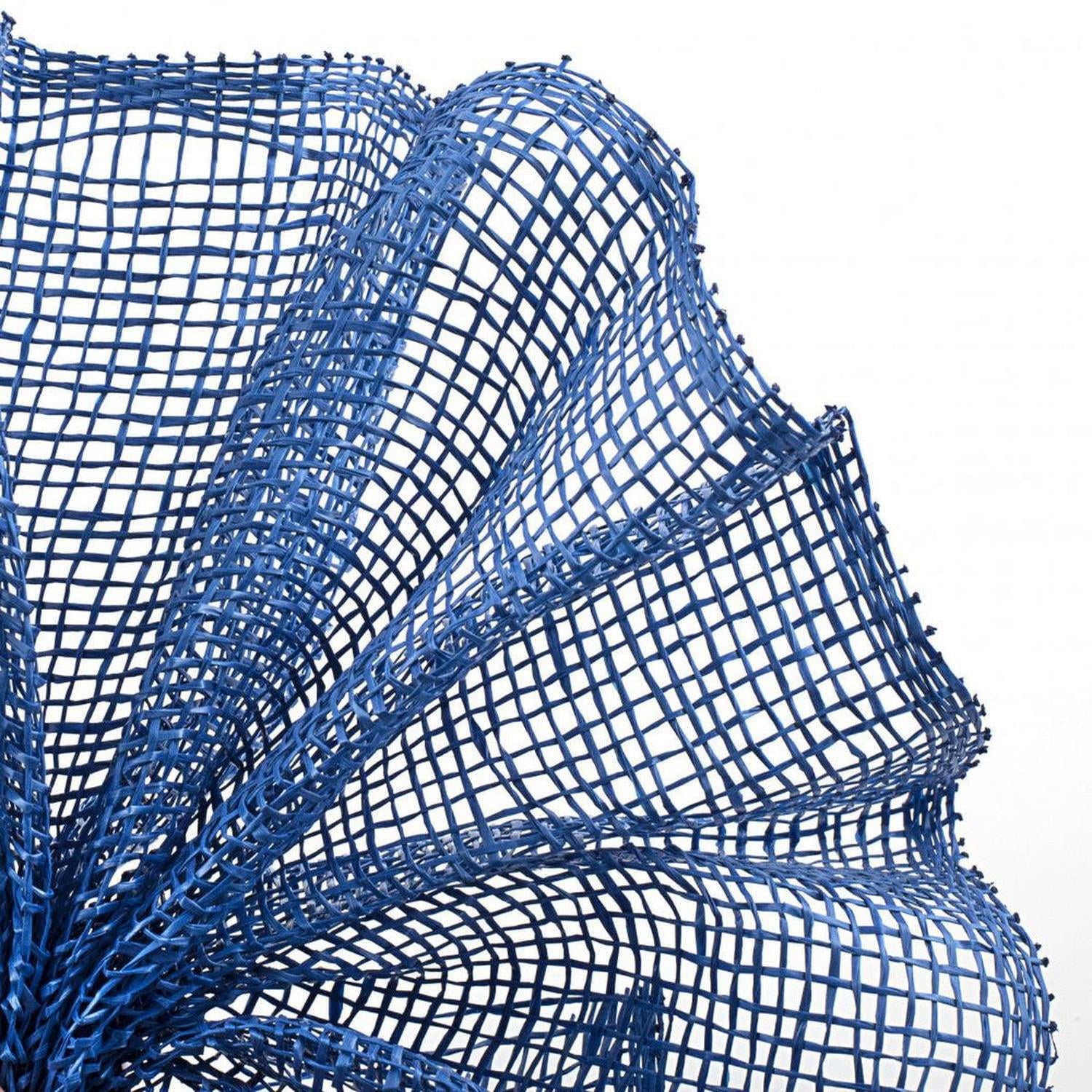 Craig Bachman Ribbon Poly Burlap Mesh Solid Royal Blue 10" x 10yd