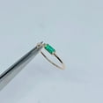 thumbnail image 3 of Emerald Baguette Stacking Ring, Emerald Ring, Baguette Stacking Ring, Baguette ring,Handmade ring May Birthstone Stacking Band Ring Gift Her, 3 of 3