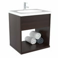 thumbnail image 3 of Inval Wall Mount Single Sink Bathroom Vanity with Storage 19"W x 15"L, Espresso, 3 of 9