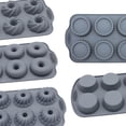 thumbnail image 3 of Advancent Molde de silicona para galletas de chocolate y donas con diseños 3D únicos para hornear emocionantes bandejas de hielo de silicona Herramientas y accesorios para hornear tipo+4, 3 of 6