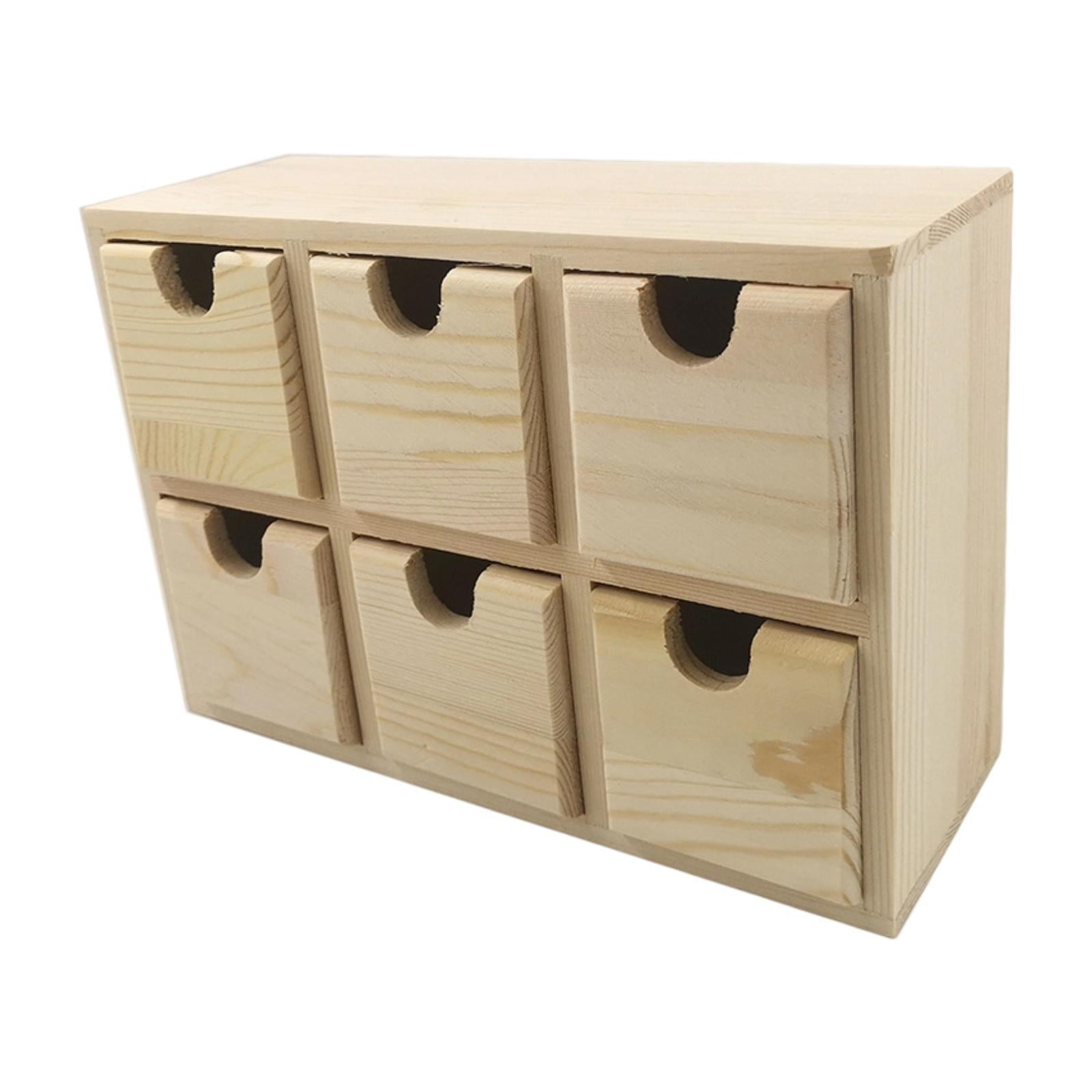QSTDGVPW Small Drawer Storage Box Craft Mini Cabinet for Desk Living Room Accessories