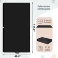 thumbnail image 4 of Polar Aurora Gymnastics Mat 4'x10'x2" Floding Interlocking Gymnastics Mats with Carrying Handles Thick Gym Mat（Black）, 4 of 8