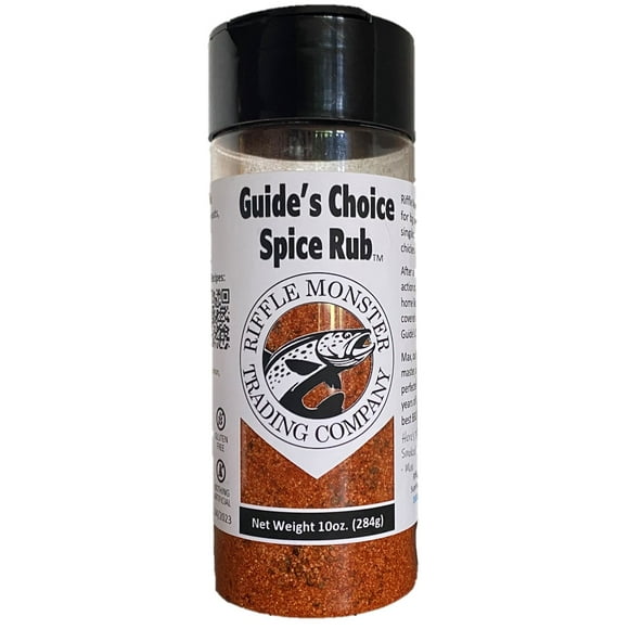 Guide's Choice Spice Rub, All Purpose Seasoning Blend -10oz- Spicy Hot & Honey Sweet, Low Salt - For Grilling, Smoking and Searing Chicken, Fish, Pork, Shrimp, Hamburgers, Potatoes, Veggies, Cocktail