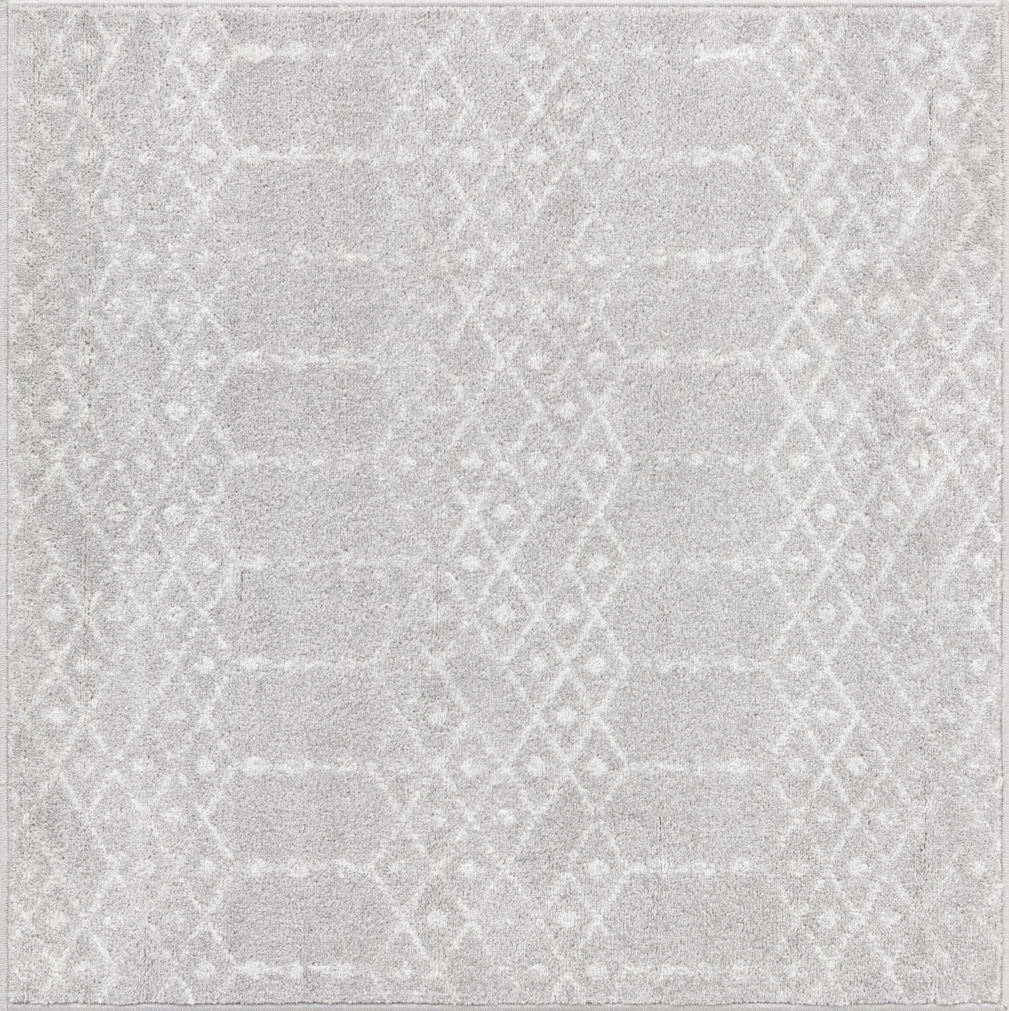 Paxon Trellis Collection Rug 8' x 10' Oval Light Gray Medium Rug Perfect For Living