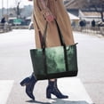 thumbnail image 4 of FORMRS Canvas Laptop Tote Bag for Women with 15.6" Computer Compartments Shoulder Handbag, Green Forest, 4 of 7