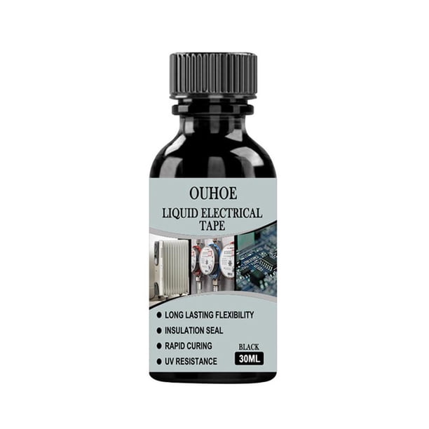 Pegamento aislante líquido resistente al agua con protección UV (negro, 30 ml) Likrtyny Para estrenar