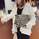 thumbnail image 5 of Bolso de mujer Qarigey de gran capacidad con estampado de Leopardo duradero y elegante, 5 of 6