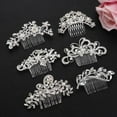 thumbnail image 5 of Women Girls Hair Accessories Flower Leaf Hair Ornaments Wedding Hair Clips Bridesmaid Hairpins Crystal Pearls Bridal Hair Comb STYLE 4, 5 of 8
