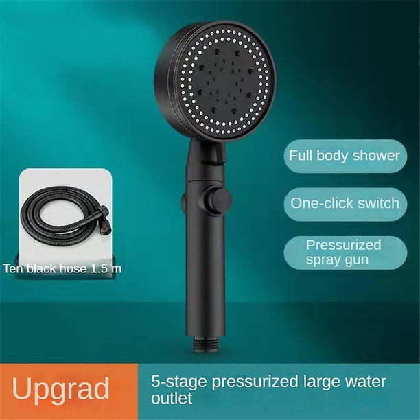 High Pressure Shower Head 5 Modes Adjustable Shower Heads with Hose ...