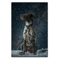 thumbnail image 3 of Hudo Dog Christmas Canvas Wall Art, German Wirehaired Pointer Dog Wall Art Prints Dogs Hanging Wall Pictures Decoration for Holiday Living Room Bedroom Bathroom, 3 of 5